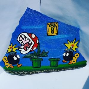 Hand painted acrylic rock